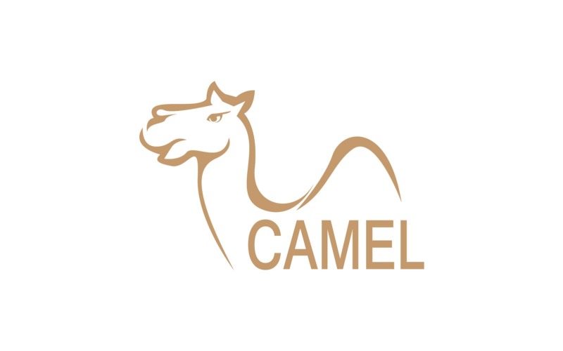 Camel Icon And Symbol Vector Template Illustration 6 Logo Template