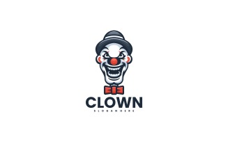 Clown Mascot Cartoon Logo