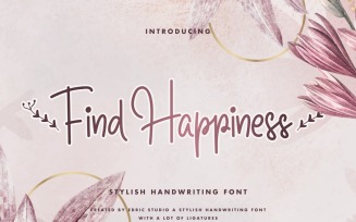 Find Happiness monoline Font