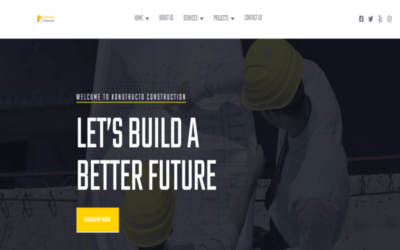 Koncrete - Construction & Building Elementor Template Kit