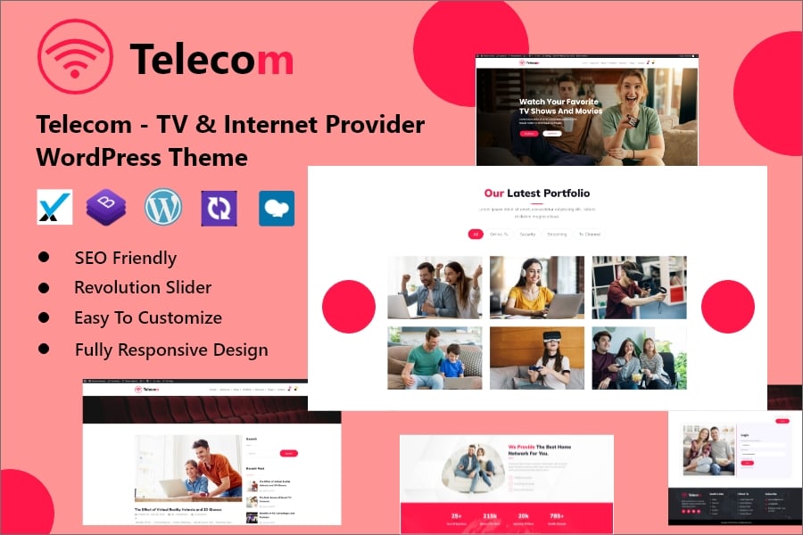 Template #274236 Business Cable Webdesign Template - Logo template Preview