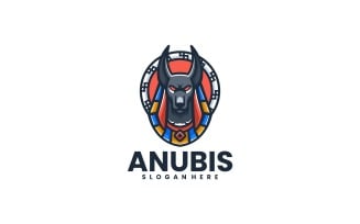 Anubis Simple Mascot Logo Style