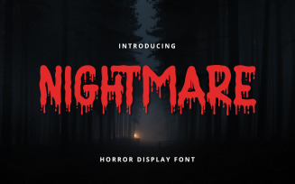 Nightmare - Horror Display Font