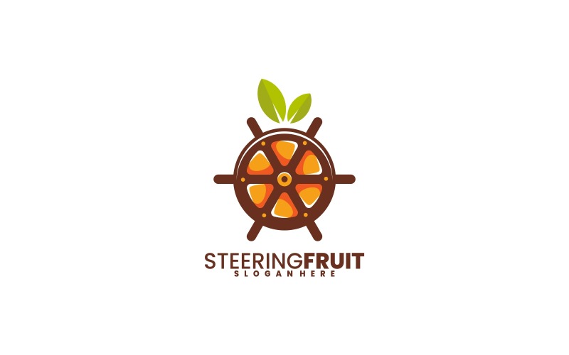 Steering Fruit Mascot Logo Logo Template