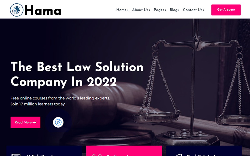 Halom - Lawyer, Attorney & Law Office WordPress Theme