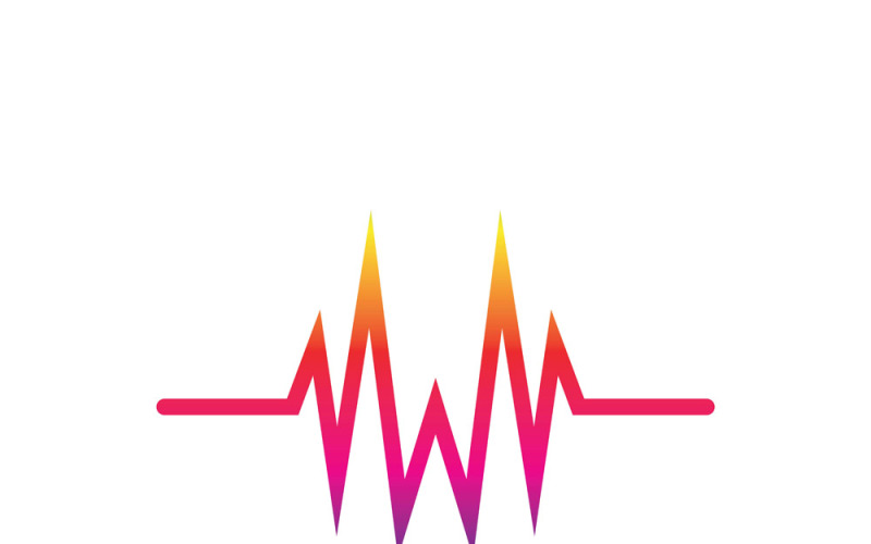 Pulse Line Sound Wave Logo Vector 10 Logo Template