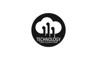 Technology Logo Vector Template Illustration 16