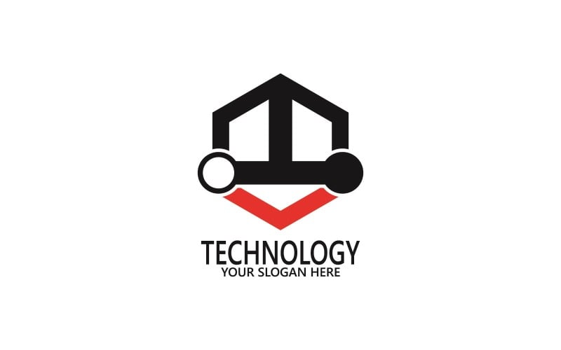 Technology Logo Vector Template Illustration 1 Logo Template