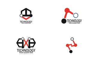 Technology Logo Vector Template Illustration 21