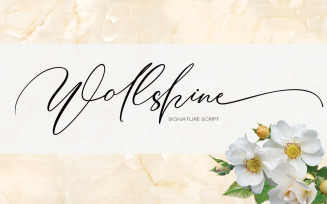 Wollshine - Calligraphic Font