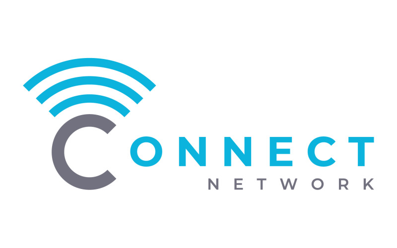 Connect Signal Logo Vector 2 Logo Template