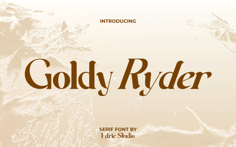 Goldy Ryder Serif Display Font