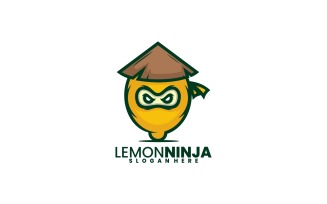 Lemon Ninja Simple Logo Template