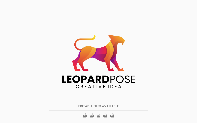 Leopard GradientColorful Logo Logo Template