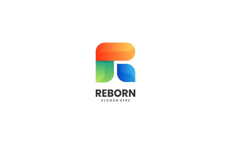 Letter R - Reborn Colorful Logo Logo Template