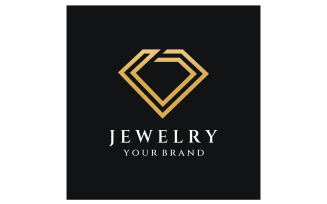 Wedding Diamond Logo Vector Template 4