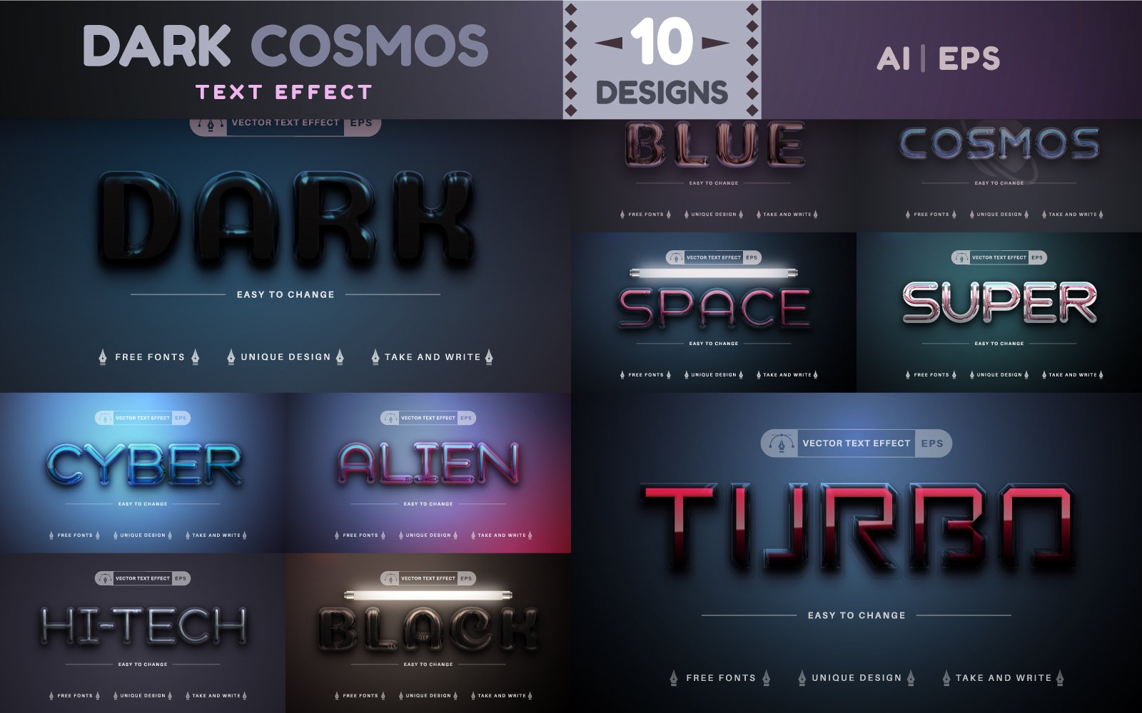 Kit Graphique #274576 Effet Font Web Design - Logo template Preview