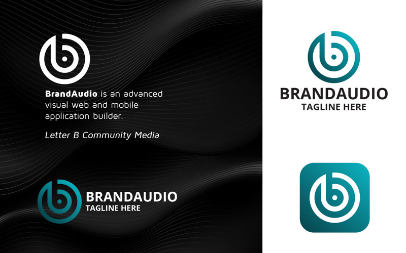 Brand Audio - Letter B Logo Logo Template