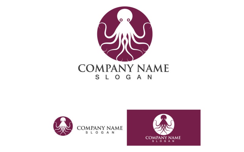 Octopus Animal Logo Vector 15 Logo Template