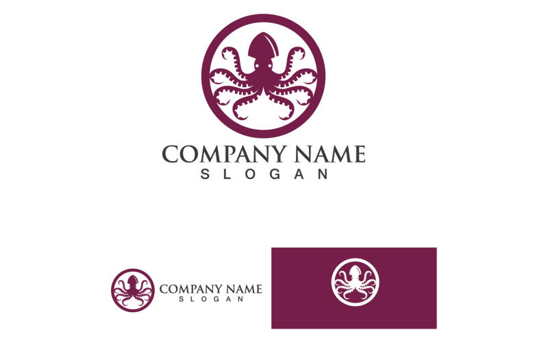 Octopus Animal Logo Vector 22 Logo Template