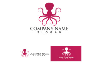 Octopus Animal Logo Vector 2