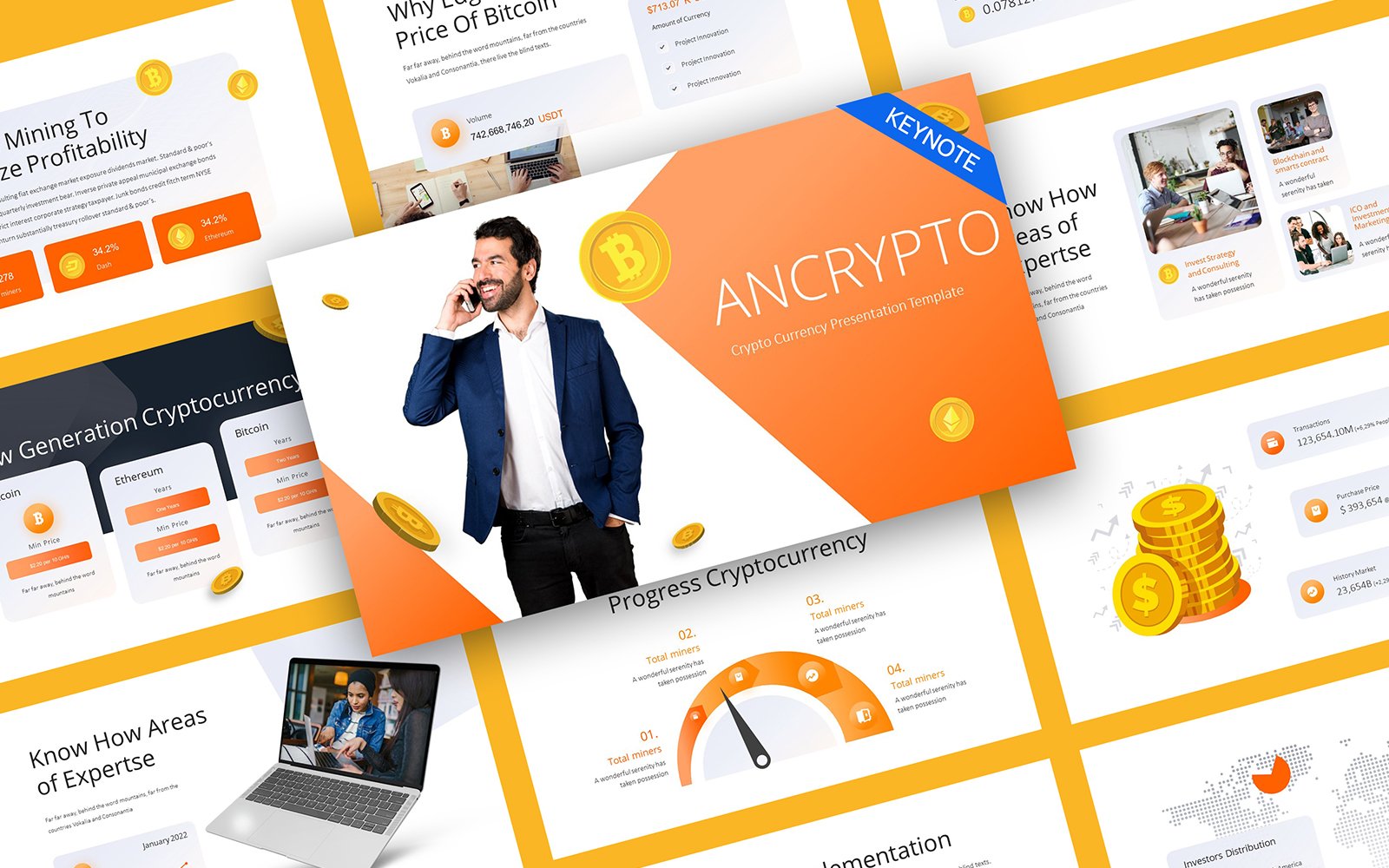 Template #274623 Bit Blockchain Webdesign Template - Logo template Preview