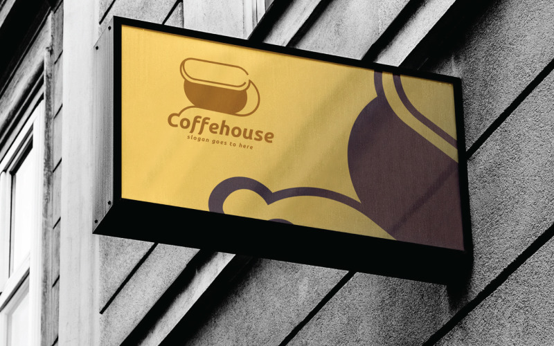 Coffee Cup Bistro Cafe Logo Logo Template