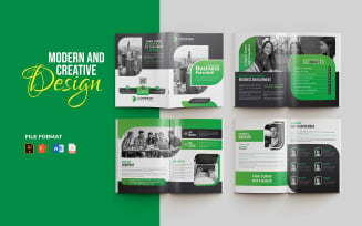 Creative and modern annual report 16 pages multipurpose brochure template