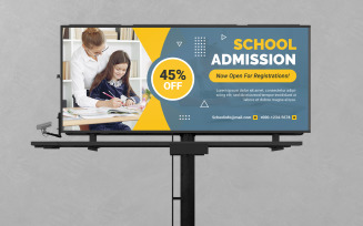 Creative School Billboard Design PSD Templates