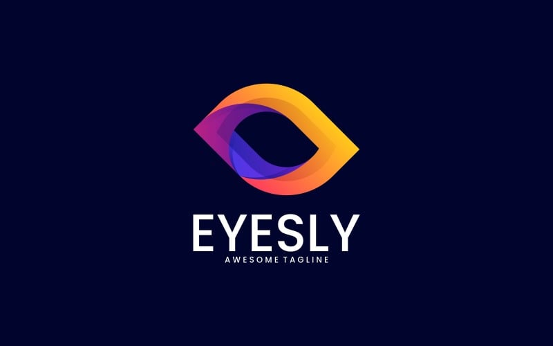 Eye Gradient Colorful Logo Logo Template