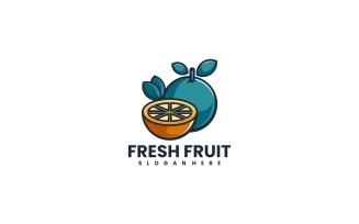 Fresh Fruit Simple Logo Style