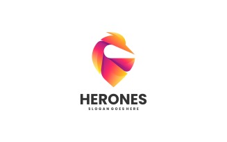 Heron Gradient Colorful Logo 1