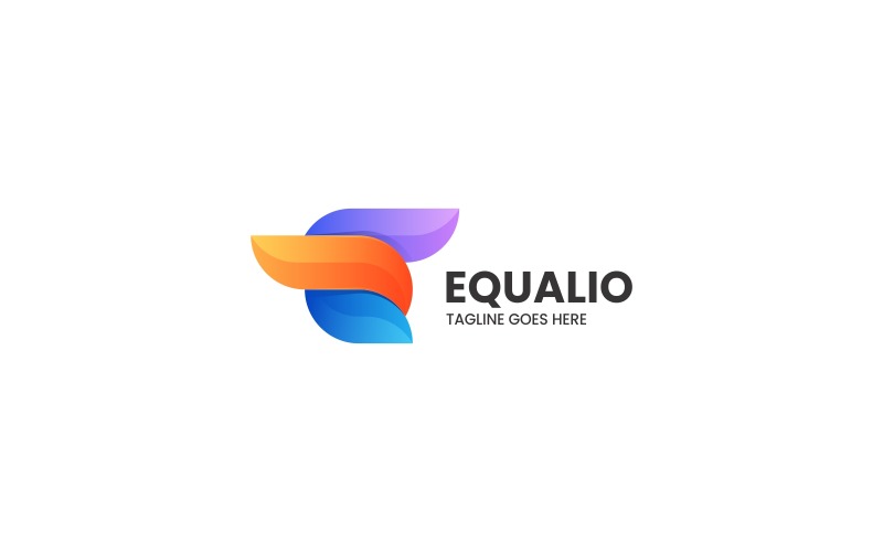 Letter E Gradient Colorful Logo Design Logo Template