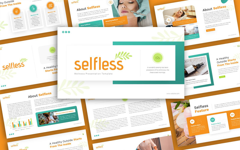 Selfless Wellness Multipurpose PowerPoint Presentation Template PowerPoint Template