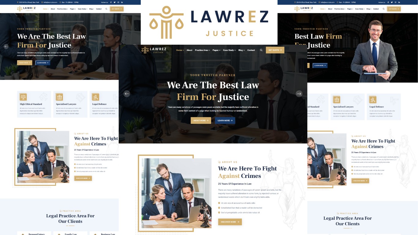 Lawrez - Lawyers Attorneys and Law Firm HTML5 Template
