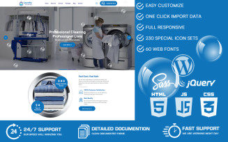 Laundry - Dry Cleaning & Cleaning Services WordPress Theme