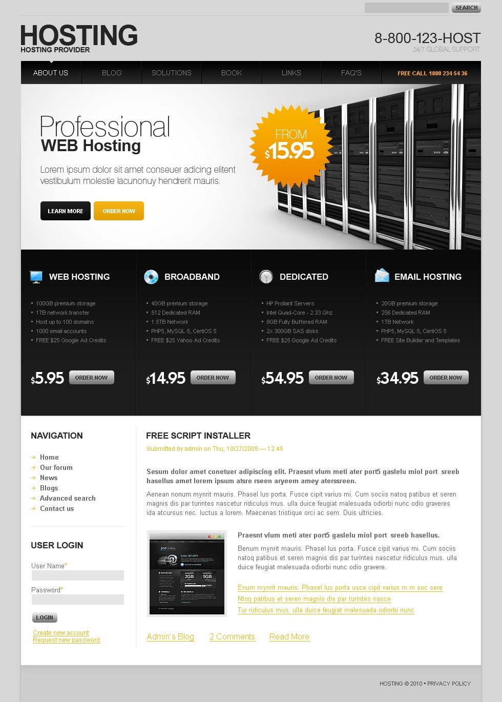 drupal site hosting
