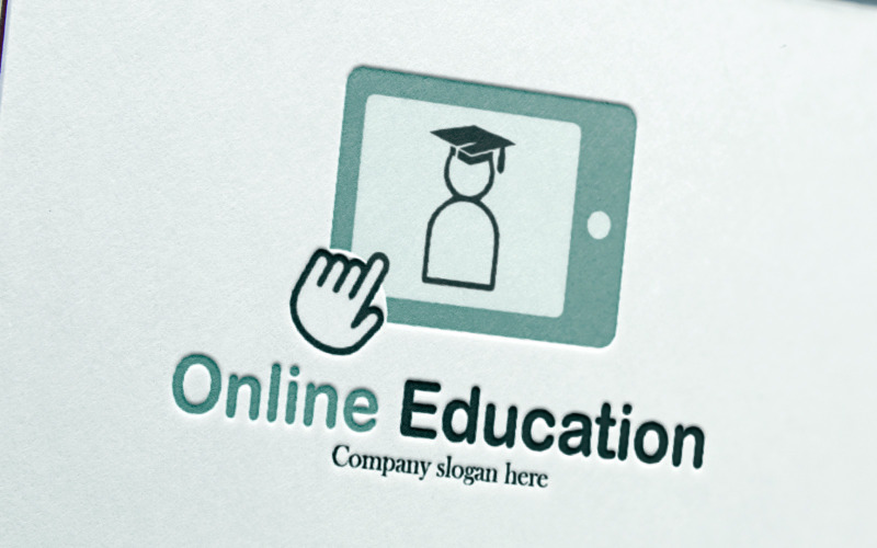Professional Online Education Logo For Students. Logo Template