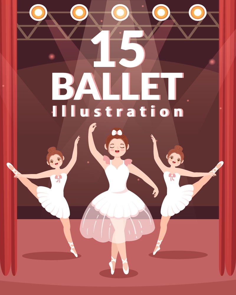 Kit Graphique #275155 Ballet Ballerina Divers Modles Web - Logo template Preview