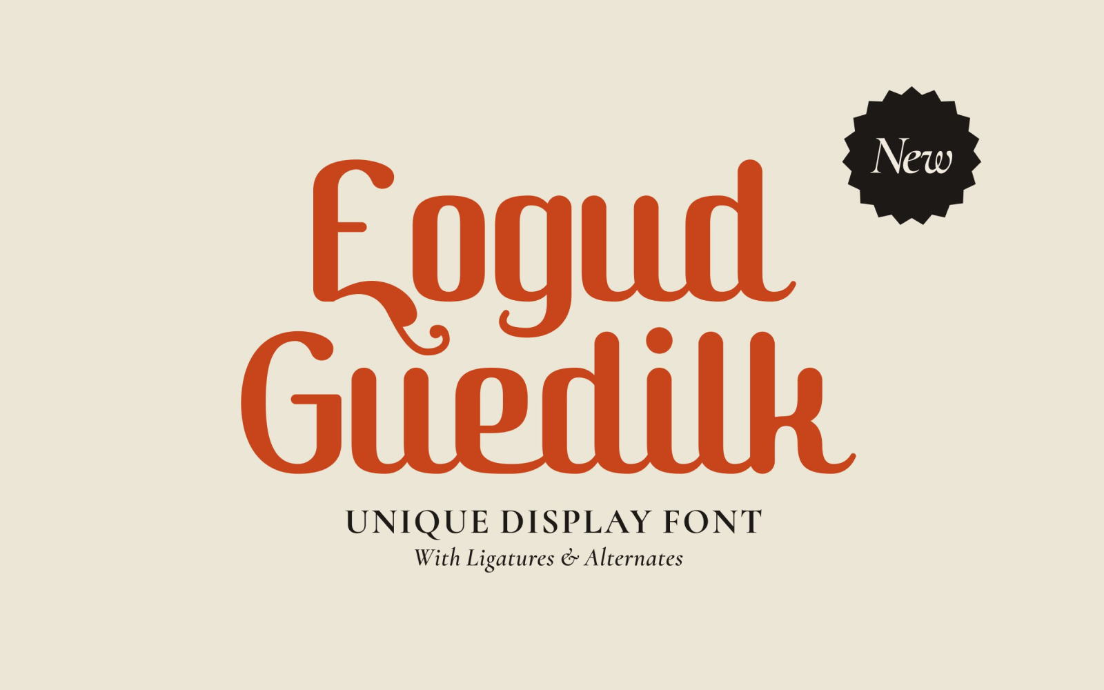 Eugod Guedilk Display Typeface