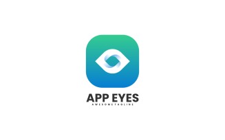 App Eyes Gradient Logo Style