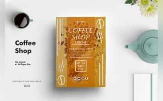 Coffee Shop Flyer Design Template