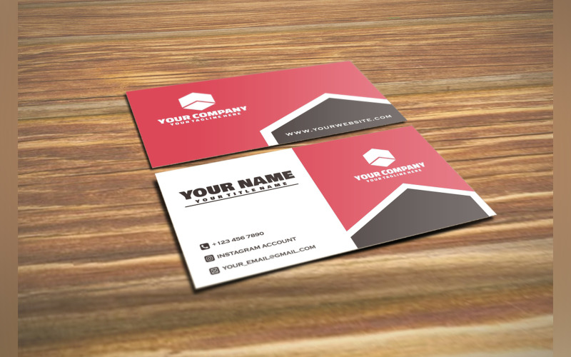 Company - Business Card Template Corporate Identity