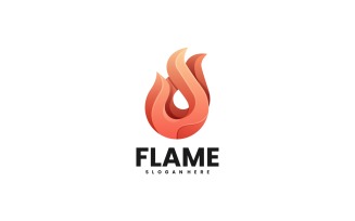 Flame Gradient Logo Style 1