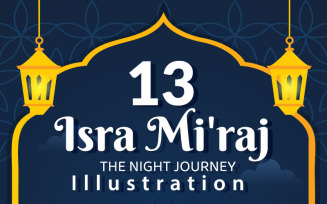 13 Happy Isra Miraj Illustration