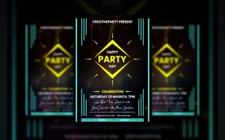 Happy Party Day Flyer Template