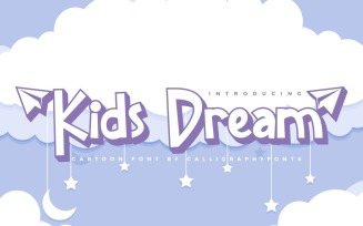 Kids Dream Cartoon Typeface Font