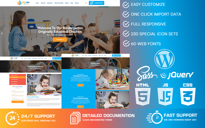 Kinder - Kindergarten & Child Care WordPress Theme