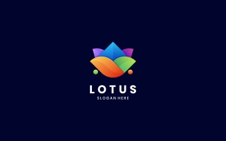 Lotus Gradient Colorful Logo Style