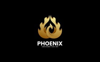 Phoenix Fire Luxury Logo Style
